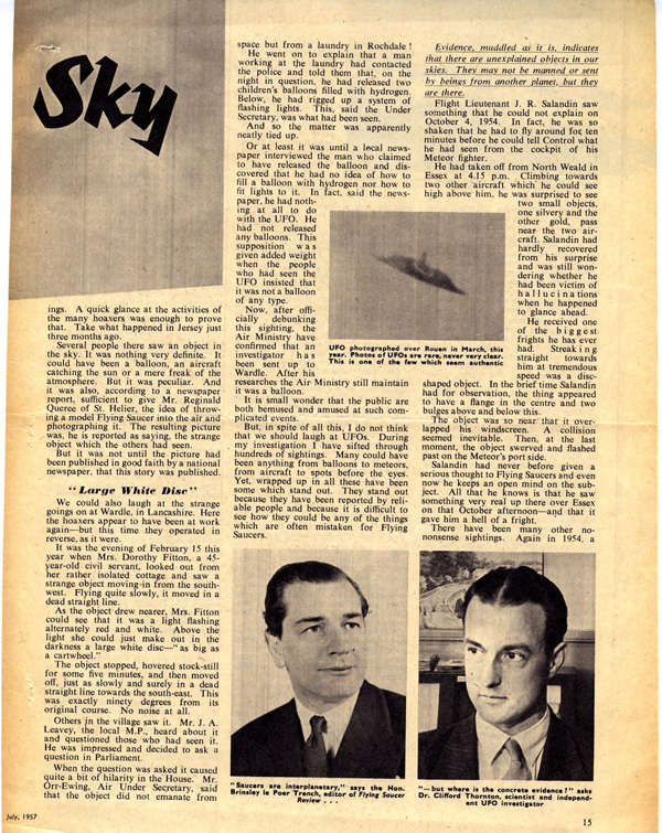 Pages 14 et 15 de l'article d'origine s1Svahn, Clas: UFO Sverge.